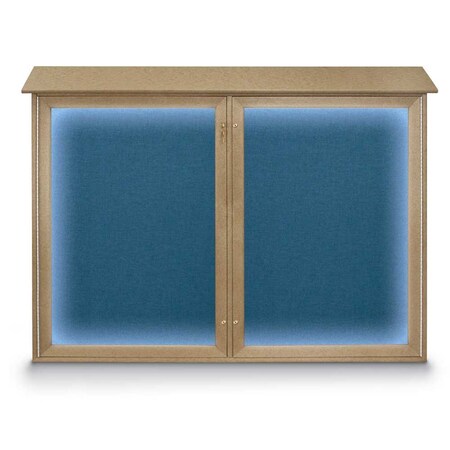 United Visual Products Open Faced Traditional Corkboard, 72x48" UV646A-BLACK-DRKSPR